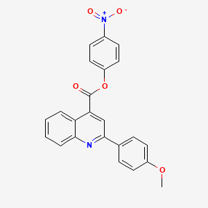 4-Nitrophenyl 2-(4-methoxyphenyl)quinoline-4-carboxylate