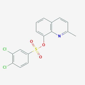 molecular formula C16H11Cl2NO3S B346260 2-Methyl-8-quinolyl 3,4-dichlorobenzenesulfonate CAS No. 428459-01-2
