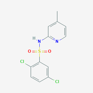 2,5-dichloro-N-(4-methylpyridin-2-yl)benzene-1-sulfonamide