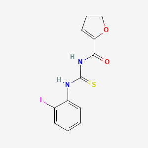 molecular formula C12H9IN2O2S B3462666 N-{[(2-iodophenyl)amino]carbonothioyl}-2-furamide 