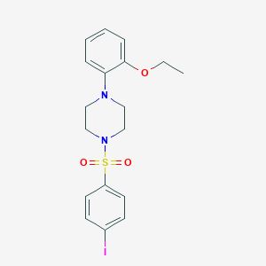 molecular formula C18H21IN2O3S B346267 1-(2-Ethoxyphenyl)-4-(4-iodobenzenesulfonyl)piperazine CAS No. 508233-61-2