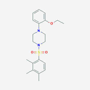 molecular formula C21H28N2O3S B346268 1-(2-Ethoxyphenyl)-4-(2,3,4-trimethylbenzenesulfonyl)piperazine CAS No. 434301-65-2