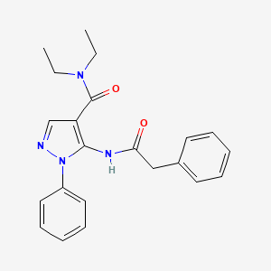 N,N-diethyl-1-phenyl-5-[(2-phenylacetyl)amino]pyrazole-4-carboxamide