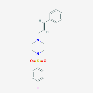 molecular formula C19H21IN2O2S B346271 1-Cinnamyl-4-[(4-iodophenyl)sulfonyl]piperazine 