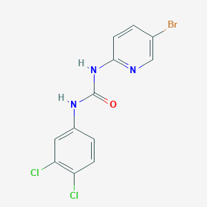 molecular formula C12H8BrCl2N3O B3462728 N-(5-bromo-2-pyridinyl)-N'-(3,4-dichlorophenyl)urea 