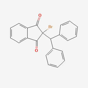 molecular formula C22H15BrO2 B3462741 2-Benzhydryl-2-bromoindene-1,3-dione 