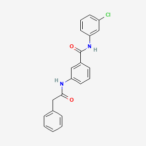 molecular formula C21H17ClN2O2 B3462753 N-(3-chlorophenyl)-3-[(2-phenylacetyl)amino]benzamide 