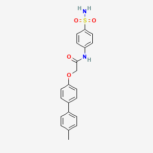 N-[4-(aminosulfonyl)phenyl]-2-[(4'-methyl-4-biphenylyl)oxy]acetamide