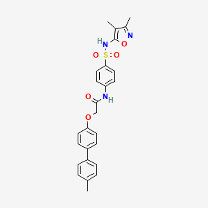 N-(4-{[(3,4-dimethyl-5-isoxazolyl)amino]sulfonyl}phenyl)-2-[(4'-methyl-4-biphenylyl)oxy]acetamide