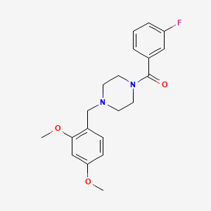 1-[(2,4-DIMETHOXYPHENYL)METHYL]-4-(3-FLUOROBENZOYL)PIPERAZINE