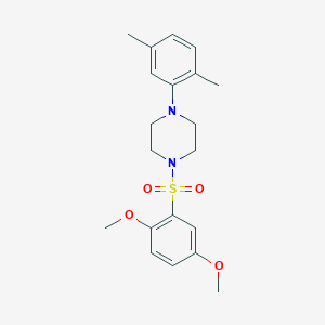 molecular formula C20H26N2O4S B346282 1-[(2,5-Dimethoxyphenyl)sulfonyl]-4-(2,5-dimethylphenyl)piperazine 