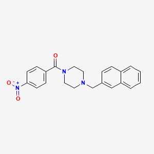 1-(2-naphthylmethyl)-4-(4-nitrobenzoyl)piperazine