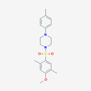molecular formula C20H26N2O3S B346287 1-[(4-Methoxy-2,5-dimethylphenyl)sulfonyl]-4-(4-methylphenyl)piperazine CAS No. 496020-05-4