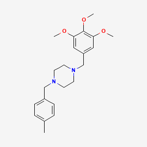 1-(4-methylbenzyl)-4-(3,4,5-trimethoxybenzyl)piperazine