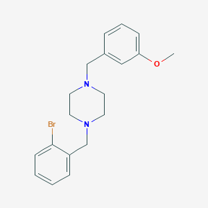 molecular formula C19H23BrN2O B3462891 1-(2-bromobenzyl)-4-(3-methoxybenzyl)piperazine 