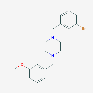 1-(3-bromobenzyl)-4-(3-methoxybenzyl)piperazine