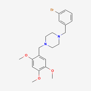 molecular formula C21H27BrN2O3 B3462899 1-(3-bromobenzyl)-4-(2,4,5-trimethoxybenzyl)piperazine CAS No. 5862-88-4