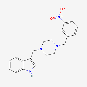 3-{[4-(3-nitrobenzyl)-1-piperazinyl]methyl}-1H-indole