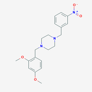 1-(2,4-dimethoxybenzyl)-4-(3-nitrobenzyl)piperazine