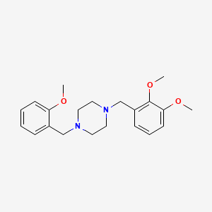 molecular formula C21H28N2O3 B3462948 1-(2,3-dimethoxybenzyl)-4-(2-methoxybenzyl)piperazine 