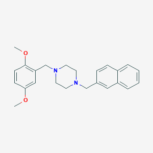 molecular formula C24H28N2O2 B3462955 1-(2,5-dimethoxybenzyl)-4-(2-naphthylmethyl)piperazine 