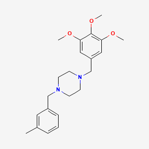 1-(3-methylbenzyl)-4-(3,4,5-trimethoxybenzyl)piperazine