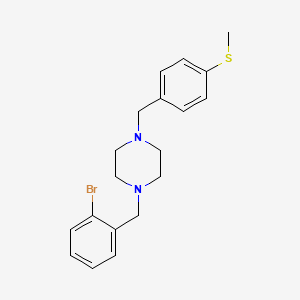 1-(2-Bromobenzyl)-4-[4-(methylsulfanyl)benzyl]piperazine