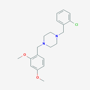 molecular formula C20H25ClN2O2 B3462985 1-(2-chlorobenzyl)-4-(2,4-dimethoxybenzyl)piperazine 