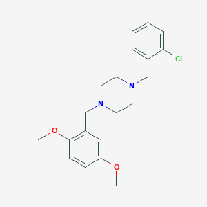 molecular formula C20H25ClN2O2 B3462989 1-(2-chlorobenzyl)-4-(2,5-dimethoxybenzyl)piperazine 