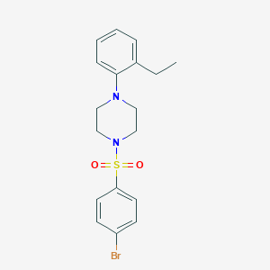 molecular formula C18H21BrN2O2S B346299 1-(4-Bromophenyl)sulfonyl-4-(2-ethylphenyl)piperazine CAS No. 695172-38-4
