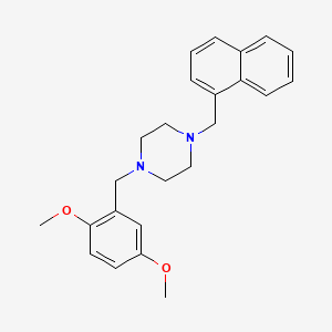 1-[(2,5-DIMETHOXYPHENYL)METHYL]-4-[(NAPHTHALEN-1-YL)METHYL]PIPERAZINE