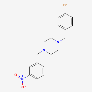 1-(4-bromobenzyl)-4-(3-nitrobenzyl)piperazine