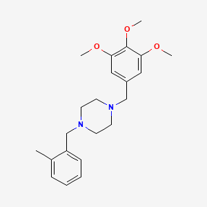 1-(2-methylbenzyl)-4-(3,4,5-trimethoxybenzyl)piperazine