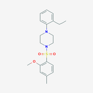 molecular formula C20H26N2O3S B346305 1-(2-Ethylphenyl)-4-(2-methoxy-4-methylphenyl)sulfonylpiperazine CAS No. 853744-49-7