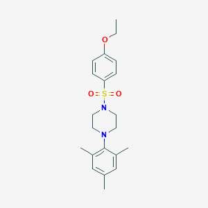 molecular formula C21H28N2O3S B346307 1-(4-Ethoxybenzenesulfonyl)-4-(2,4,6-trimethylphenyl)piperazine CAS No. 706775-14-6