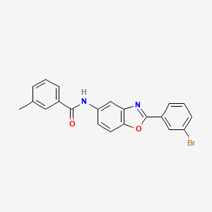 N-[2-(3-bromophenyl)-1,3-benzoxazol-5-yl]-3-methylbenzamide