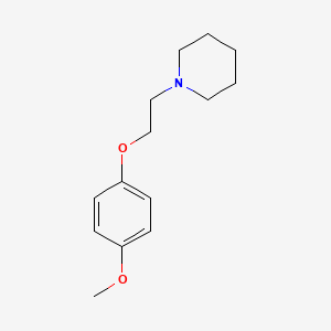 molecular formula C14H21NO2 B3463095 1-[2-(4-methoxyphenoxy)ethyl]piperidine 