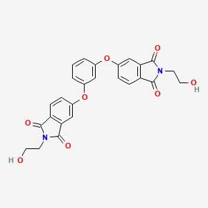 molecular formula C26H20N2O8 B3463099 5,5'-[1,3-phenylenebis(oxy)]bis[2-(2-hydroxyethyl)-1H-isoindole-1,3(2H)-dione] 