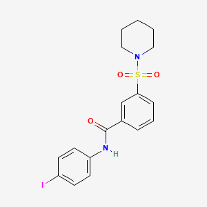 N-(4-iodophenyl)-3-(1-piperidinylsulfonyl)benzamide