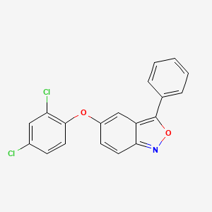 molecular formula C19H11Cl2NO2 B3463180 5-(2,4-dichlorophenoxy)-3-phenyl-2,1-benzisoxazole 