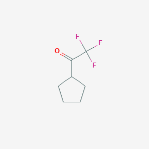 molecular formula C7H9F3O B034632 1-环戊基-2,2,2-三氟乙酮 CAS No. 101066-63-1
