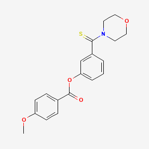 3-(4-morpholinylcarbonothioyl)phenyl 4-methoxybenzoate