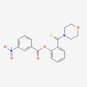 2-(4-morpholinylcarbonothioyl)phenyl 3-nitrobenzoate