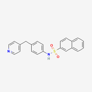 N-[4-(4-pyridinylmethyl)phenyl]-2-naphthalenesulfonamide