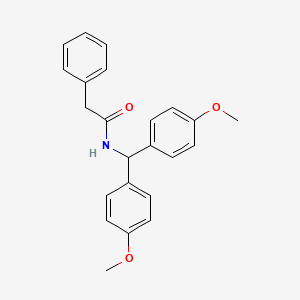 N-[bis(4-methoxyphenyl)methyl]-2-phenylacetamide