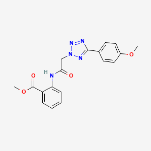 methyl 2-({[5-(4-methoxyphenyl)-2H-tetrazol-2-yl]acetyl}amino)benzoate