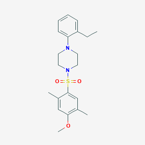 molecular formula C21H28N2O3S B346335 1-(2-Ethylphenyl)-4-(4-methoxy-2,5-dimethylbenzenesulfonyl)piperazine CAS No. 700856-27-5