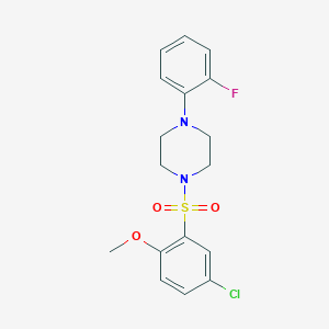 1-[(5-Chloro-2-methoxyphenyl)sulfonyl]-4-(2-fluorophenyl)piperazine