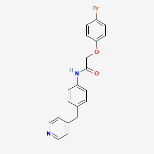 molecular formula C20H17BrN2O2 B3463406 2-(4-bromophenoxy)-N-[4-(4-pyridinylmethyl)phenyl]acetamide 