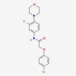 molecular formula C18H18BrClN2O3 B3463411 2-(4-bromophenoxy)-N-[3-chloro-4-(4-morpholinyl)phenyl]acetamide 